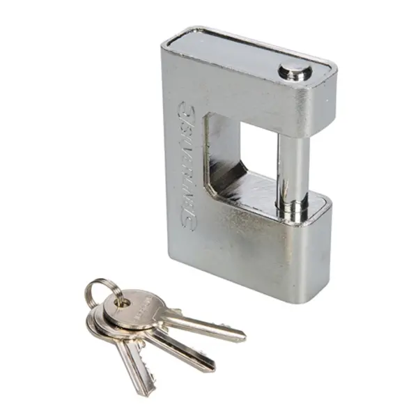 image of Silverline Close Armoured Shutter Lock Padlock - 90mm