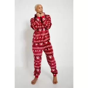 Image of I Saw It First Family Mens Polar Fleece - Red