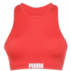 image of Puma Racer Back Swim Top - Red