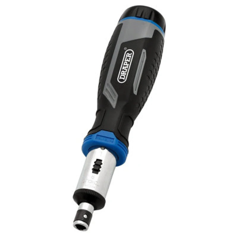 Image of Draper 13440 Soft Grip Ratchet Screwdriver and Bit Set, 1/4" (13 P... 13440