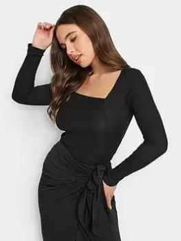 Image of PixieGirl Petite Sequin Texture Top, Black, Size 12, Women