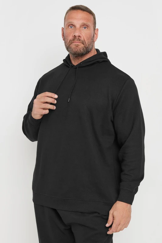 Image of BadRhino BadRhino Men Diamond Quilted Hoodie in Black Size: X-Large Black 1XL Male 5063111743742
