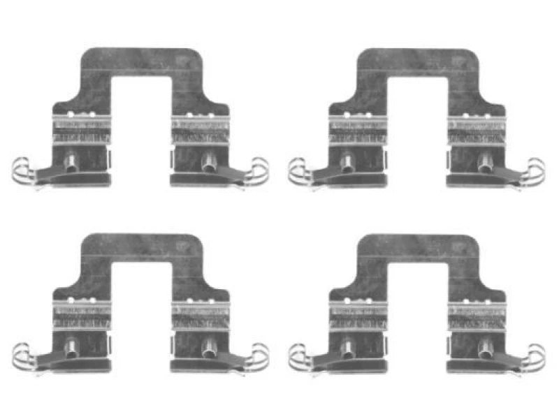 Image of HELLA Brake pad fitting kit HELLA 8DZ 355 204-851
