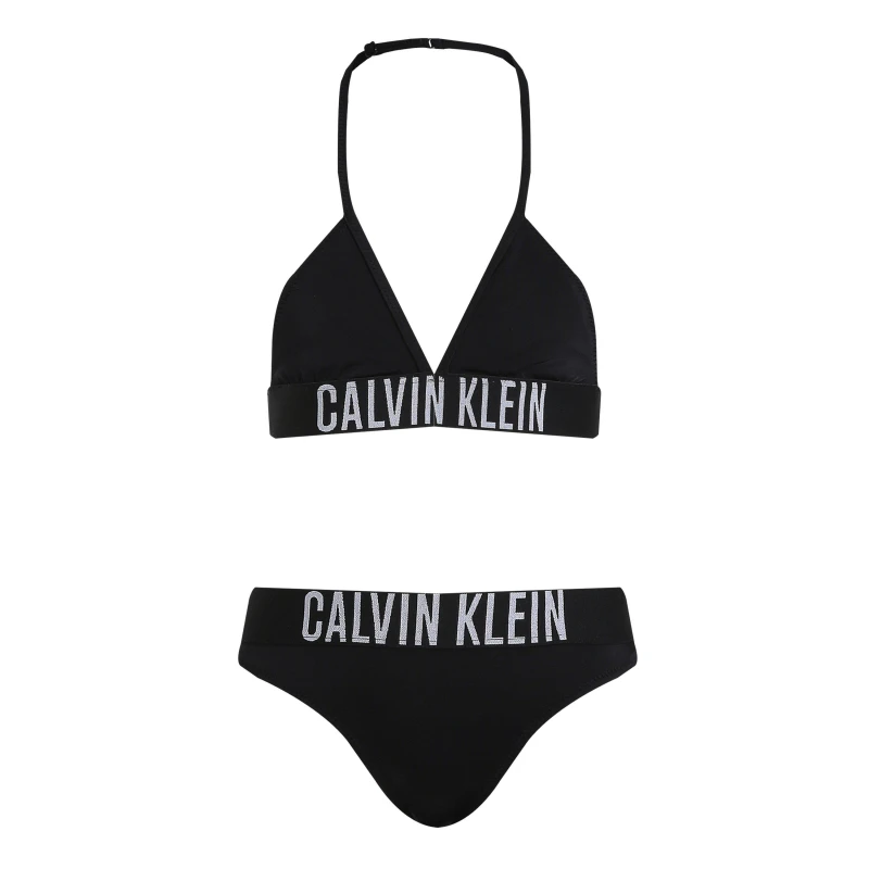 Image of Calvin Klein Jeans Kids Triangle Bikini Set CK Black BEH female 8Y