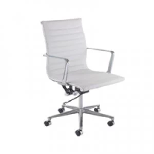 Image of Avior Campania Executive Leather Look Chair White KF73891