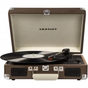 image of Crosley Cruiser Deluxe CR8005DTW Turntable in Tweed