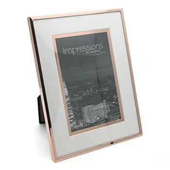 Image of 5" x 7" - Impressions Copper Finish Photo Frame Foil Border