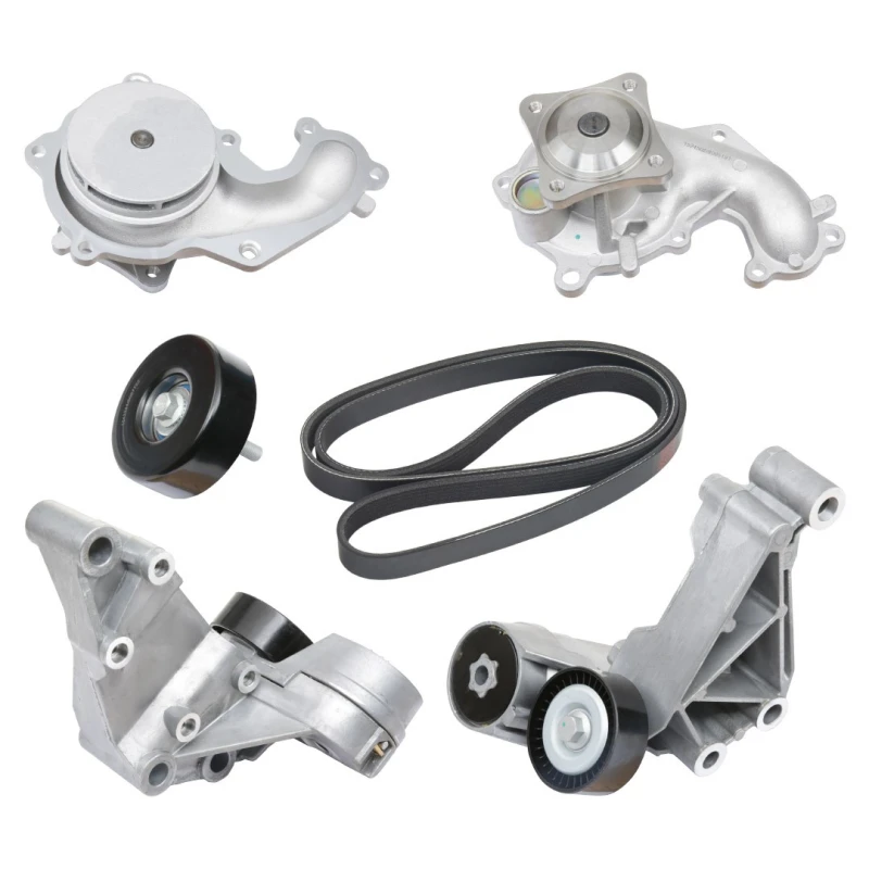 Image of RIDEX 4172P0019 Water Pump + V-Ribbed Belt Kit Water Pump + V-Ribbed Belt Kit (4172)