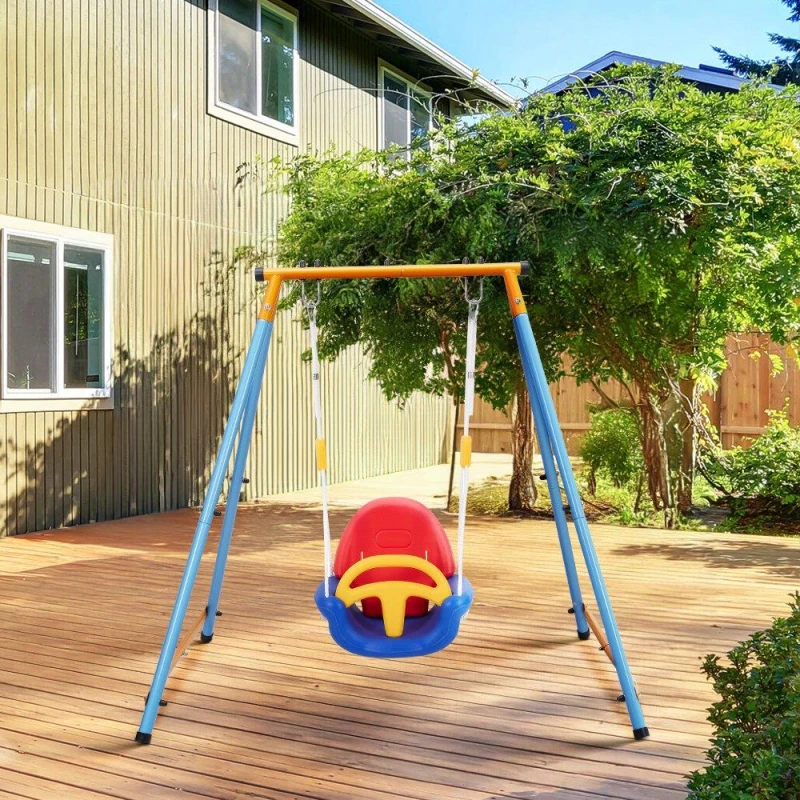 Image of KIDKID Detachable Toddler Swing with Ropes Multicolour Multi L