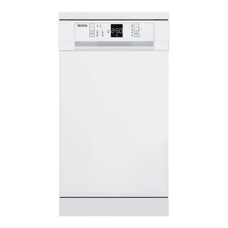 Image of Sensis DWF0110SLEW Freestanding Slimline Dishwasher White with 10 Place Settings