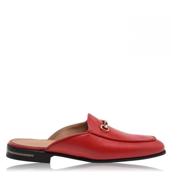 Image of Reiss Lewis Hardware Mules - Red