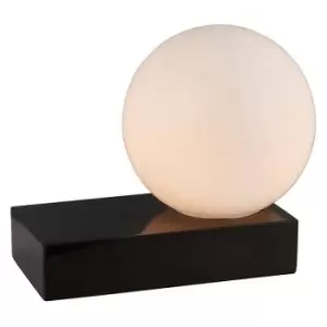 Image of Endon - Zeus Globe Table Lamp Black Marble