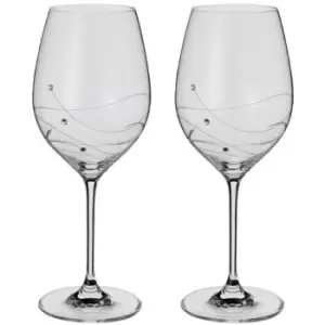 image of Dartington Glitz Goblet Wine Glasses Pair, Multipack