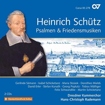Image of Dorothee Mields; Dresdner Kammerchor; H-c Rademann - Heinrich Schütz: Psalmen & Friedensmusiken CD