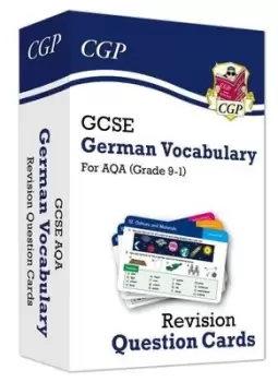 Image of New Grade 9-1 GCSE AQA German Vocabulary Revision Question Cards by CGP Books