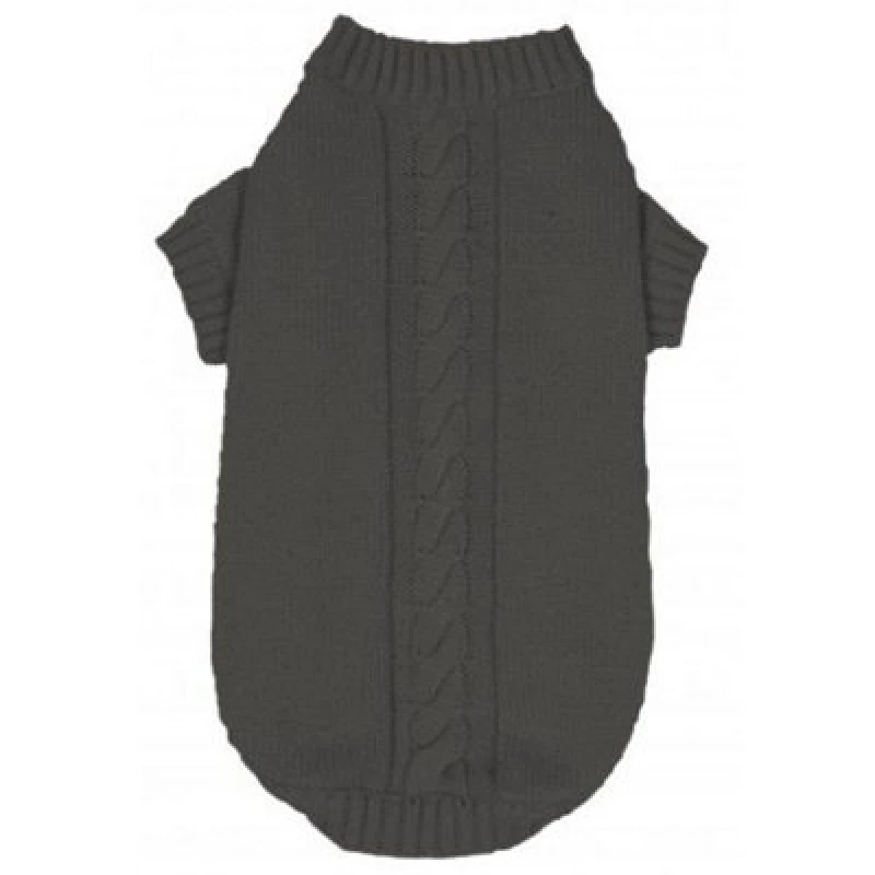 Image of Banbury Co Knitted Dog Jumper Grey Med