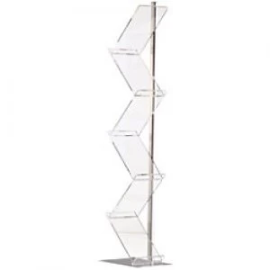 image of Stewart Superior Zig Zag Brochure Stand ZIGZAG2 A4