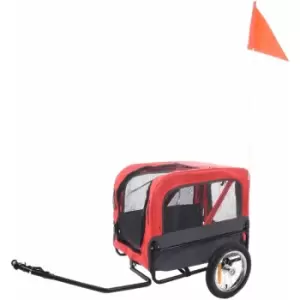Image of Dog Bike Trailer Romero Red 59.5x43x51cm Flamingo Red
