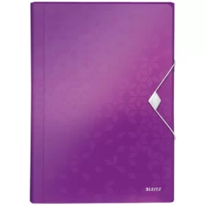 image of Leitz Purple WOW Project File Pack of 5x 45890062