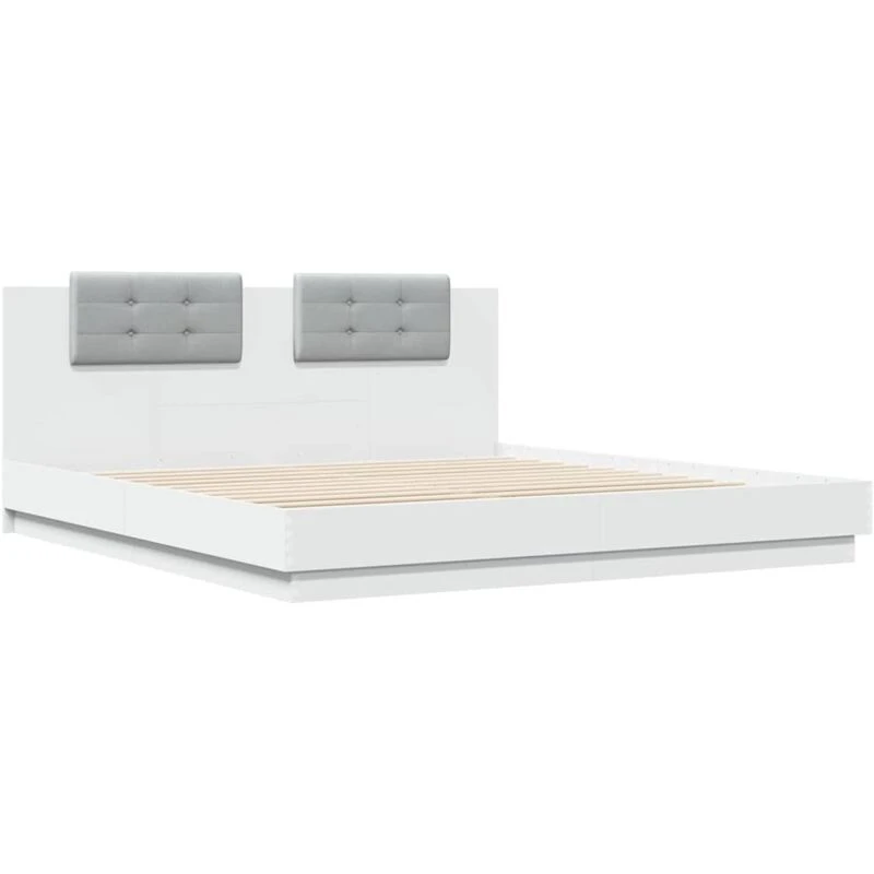 Image of VIDAXL Bed Frame without Mattress White 200x200cm Vidaxl 8721012276260