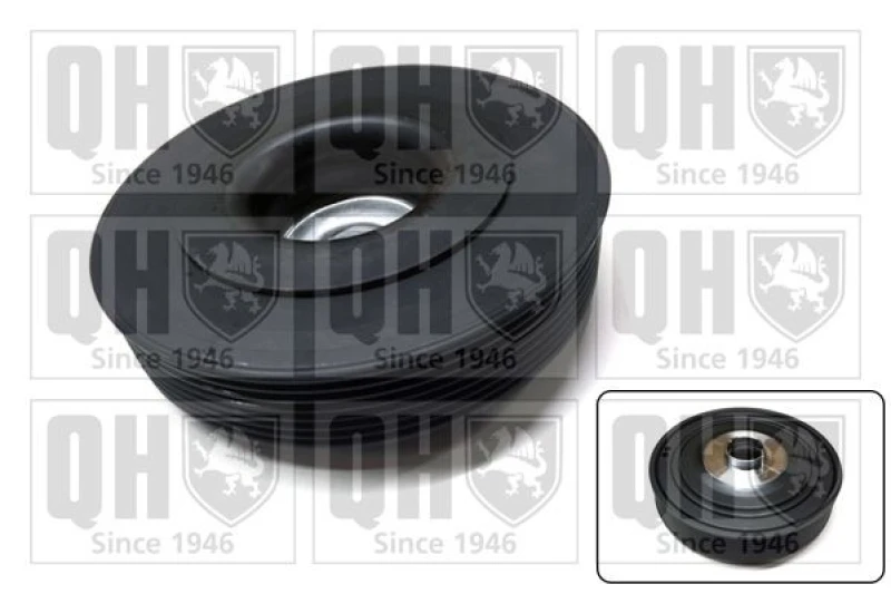 Image of QUINTON HAZELL Crankshaft pulley QUINTON HAZELL QCD181