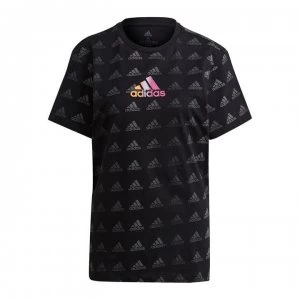 Image of adidas Fav AOP Tee - Black/Multi