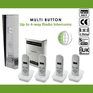 Image of AES Global Wireless - 2-Way 3-Way 4-Way Door Audio Intercom Systems
