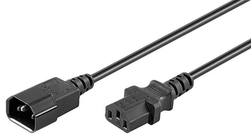 Image of Microconnect PE040618 power cable Black 1.8 m C13 coupler C14 coupler