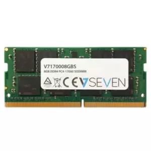 Image of V7 8GB DDR4 PC4-17000 - 2133Mhz SO DIMM Notebook Memory Module -...