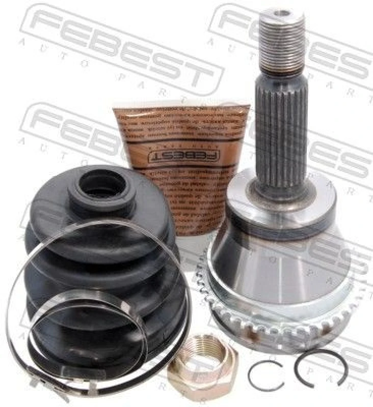 Image of FEBEST 0410-CU20RA43 Joint, drive shaft Wheel Side, with ABS sensor ring Joint,drive shaft (236)