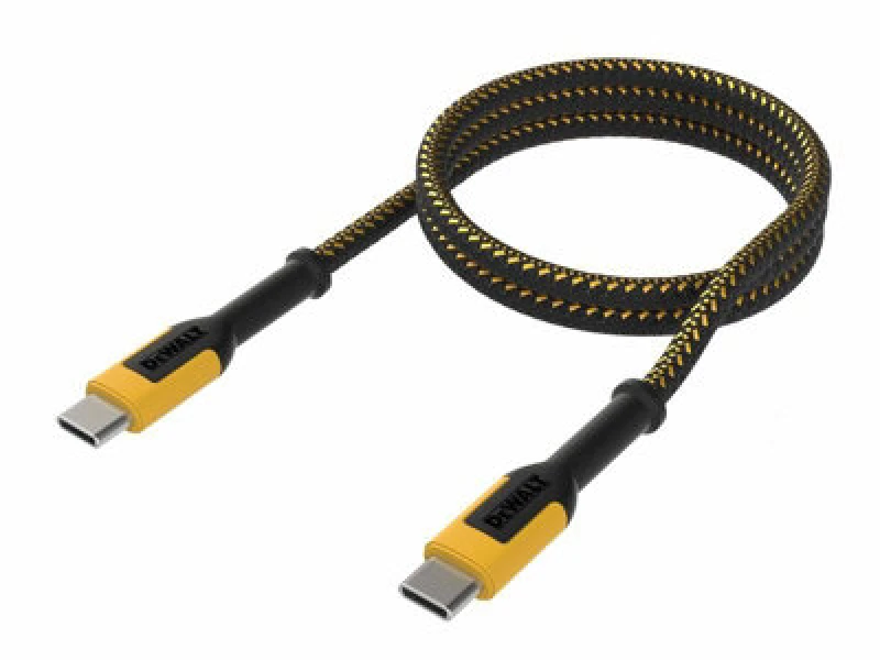 Image of DEWALT Dwg USB C To USB C 100W Reinforced Charging Cable 1.2M (4ft) Dwt1310006