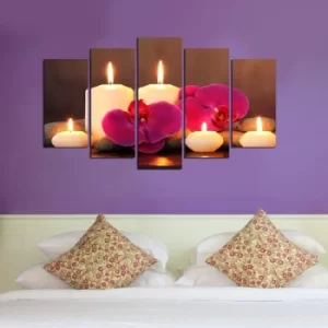 Image of 5M-15 Multicolor Decorative MDF Painting (5 Pieces)