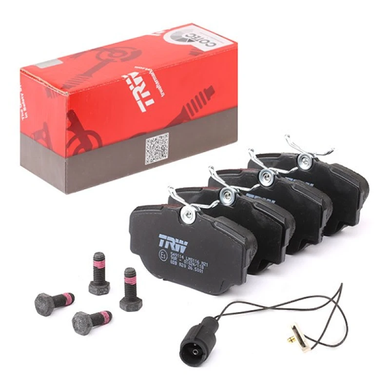 Image of TRW GDB820 Brake pad set incl. wear warning contact, with accessories, with brake caliper screws Brake Pad Set,disc brake (402)