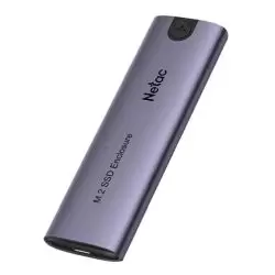 Image of Netac WH51 M.2 PCIe/SATA SSD Caddy, USB 3.1 Gen2 Type-C, Compatible with 2280/2260/2242/2230, Alumin
