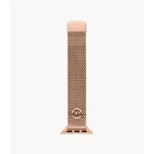 Michael Kors Womens Rose Gold-Tone Stainless Steel Mesh Band For Apple Watch, 38/40/41Mm And 42/44/45/49Mm - Rose Gold