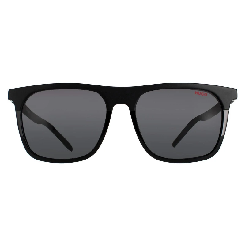 Image of HUGO Rectangle Matte Black Grey Blue HG 1086/S Black