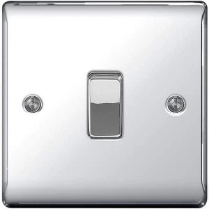 Image of BG Nexus Metal Polished Chrome 1 Gang 2 Way Rocker Switch 10A - NPC13