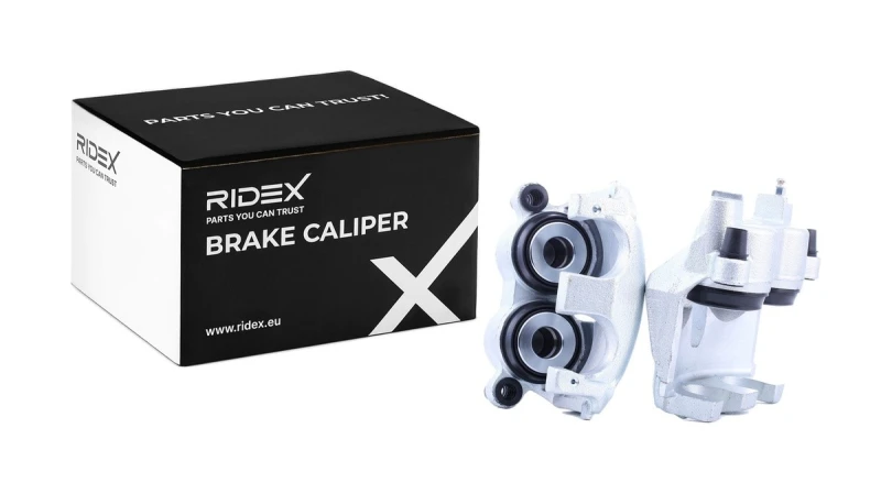 Image of RIDEX 78B1694 Brake caliper Front Axle, without holder Cast Iron Brake Caliper (78)