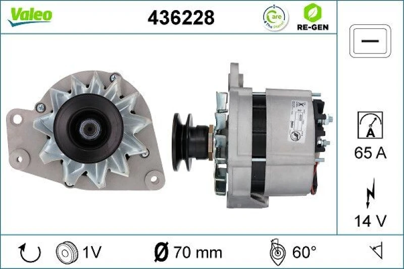 Image of Alternator VALEO 436228