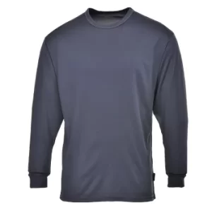 Image of Base Layer Thermal Top Long Sleeve Charcoal 4XL
