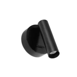 Image of Stylus LED Wall Reading Light Black 500lm 3000K