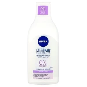 image of Nivea 3 in 1 Sensitive Caring Micellar Water 400ml