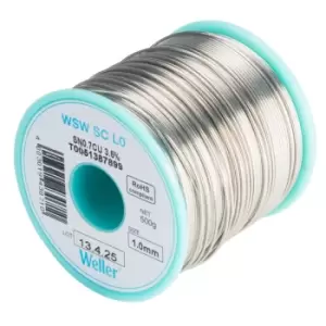 image of Weller T0051387899 WSW SC L0 99.3/0.7 Solder Wire 1.0mm 500g