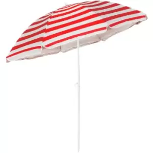 Image of Asab - 1.8M Tilting Parasol Umbrella Red - red