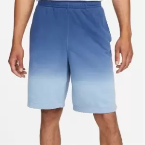 image of Nike Club Dip Dyed Shorts - Blue