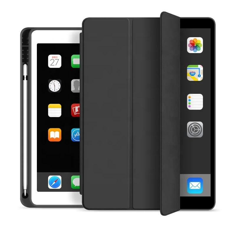 Image of eSTUFF SEATTLE Pencil Case iPad 9.7 2018/2017 - Black PU leather