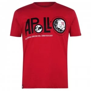Image of Alpha Industries Apollo 11 Anniversary T Shirt - Speed Red 328