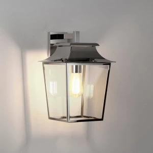 Image of Outdoor Wall Light Polished Nickel IP23, E27