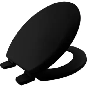 Image of Bemis Chicago Statite Moulded Wood Toilet Seat - Black