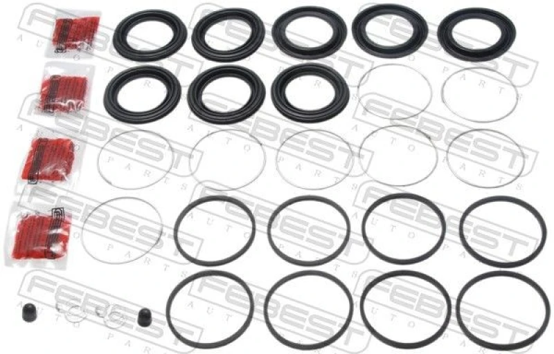 Image of FEBEST 0175-GRJ200F Brake Caliper Repair Kit Front Axle Repair Kit,brake caliper (405)